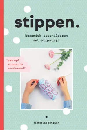 Stippen, keramiek beschilderen met stipstijl, Nienke van der Zwan Alleen Vandaag