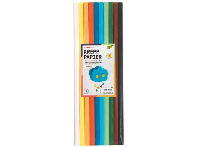 Uitverkoop Folia crepepapier – basic kleuren