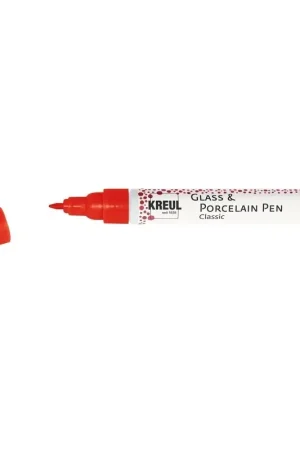Kreul Glass & Porcelain pen classic – fine kersen rood Merkproduct