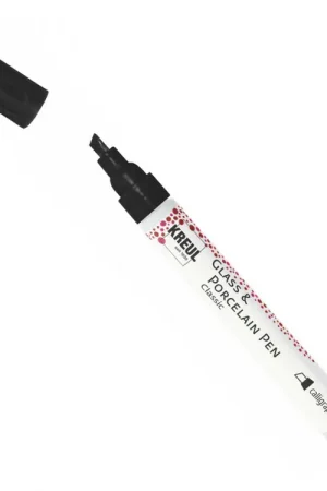 Hoge Kwaliteit Kreul Glass & Porcelain pen classic – calligraphy zwart