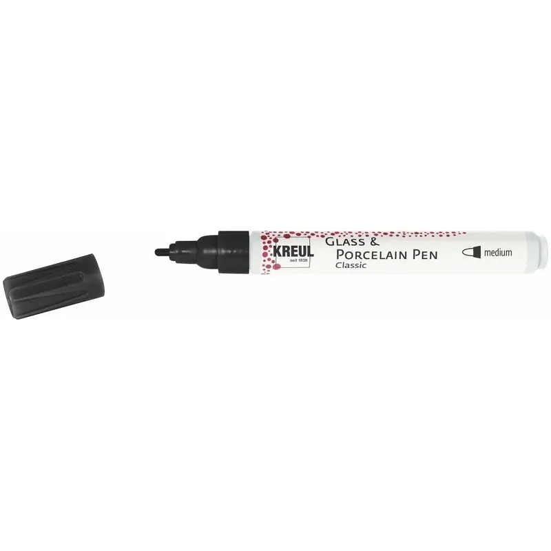Kreul Glass & Porcelain pen classic – medium donkerrood Veilige Betaling