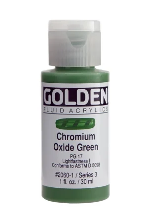 Golden fluid acrylics 30ml – S3 – 2060 chromium oxide green Gecertificeerd