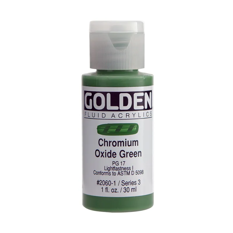 Golden fluid acrylics 30ml – S3 – 2060 chromium oxide green Gecertificeerd