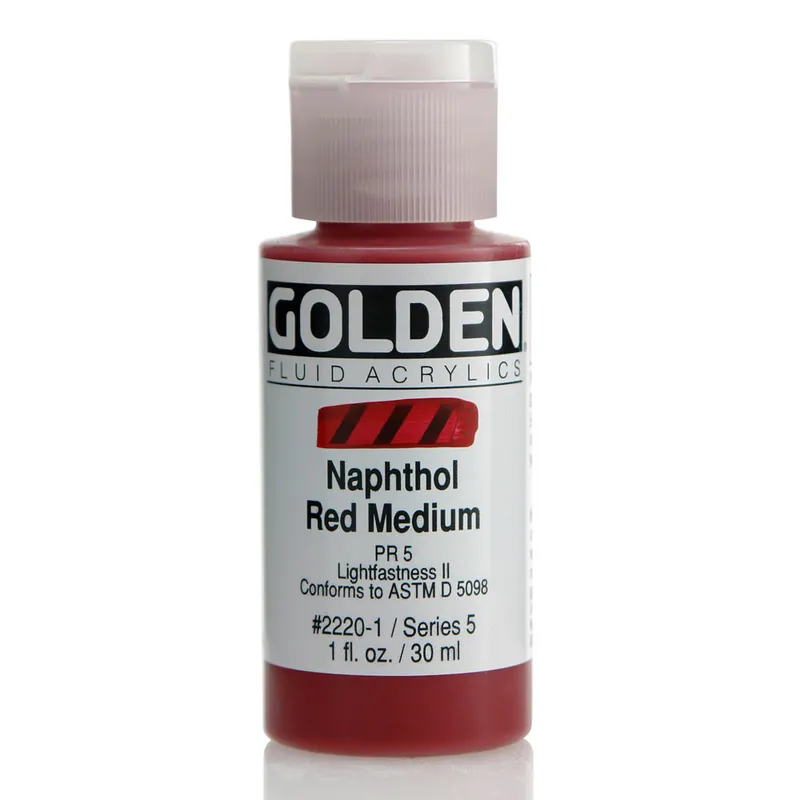 Snelle Levering Golden fluid acrylics 30ml – S5 – 2220 naphthol red medium