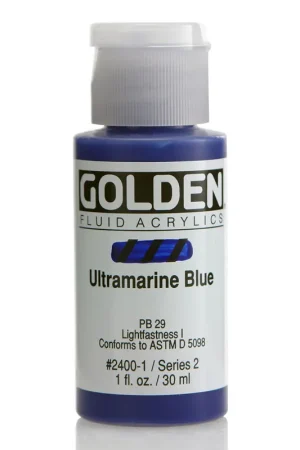 Golden fluid acrylics 30ml – S2 – 2400 ultramarine blue Rechtstreeks Van De Fabrikant