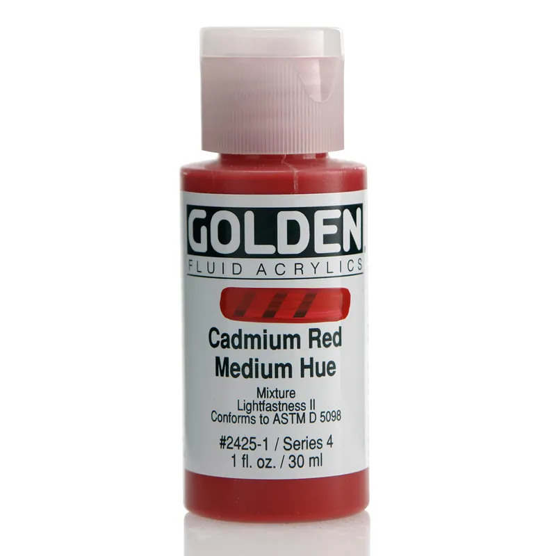 Golden fluid acrylics 30ml – S4 – 2425 cadmium red medium hue Korting