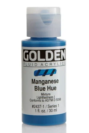 Golden fluid acrylics 30ml – S1 – 2437 manganes blue Hoge Kwaliteit