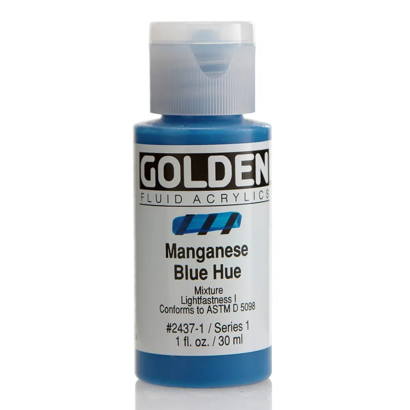 Golden fluid acrylics 30ml – S1 – 2437 manganes blue Hoge Kwaliteit