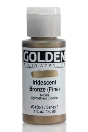 Direct Verzonden Golden fluid acrylics 30ml – S7 – 2450 iridescent bronze (fine)