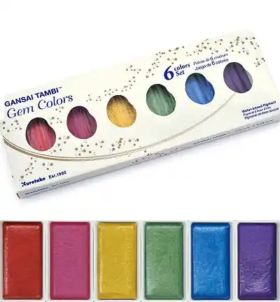 Gansai Tambi gem colours 6 Bestel Nu