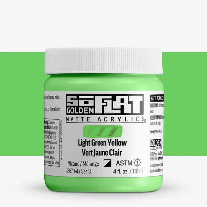 Veilige Betaling Golden so flat matte acrylics 118ml – S3 – 6670 light green yellow