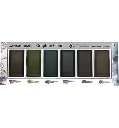 Direct Verzonden Gansai Tambi – set 6 graphite colors