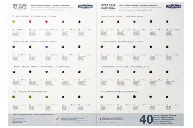 Nieuw Schmincke Horadam Super Granulation – dotcard 40 kleuren