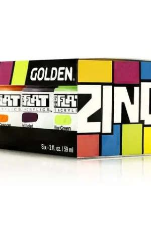 Golden so flat matte acrylics 59ml – set zing Beperkte Voorraad