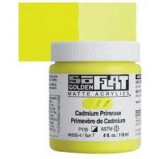 Seizoensaanbieding Golden so flat matte acrylics 118ml – S7 – 6505 cadmium primrose