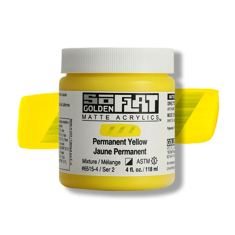 Hete Deal Golden so flat matte acrylics 118ml – S2 – 6515 permanent yellow
