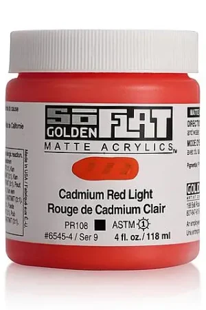 Direct Verzonden Golden so flat matte acrylics 118ml – S5 – 6550 naphthol red light