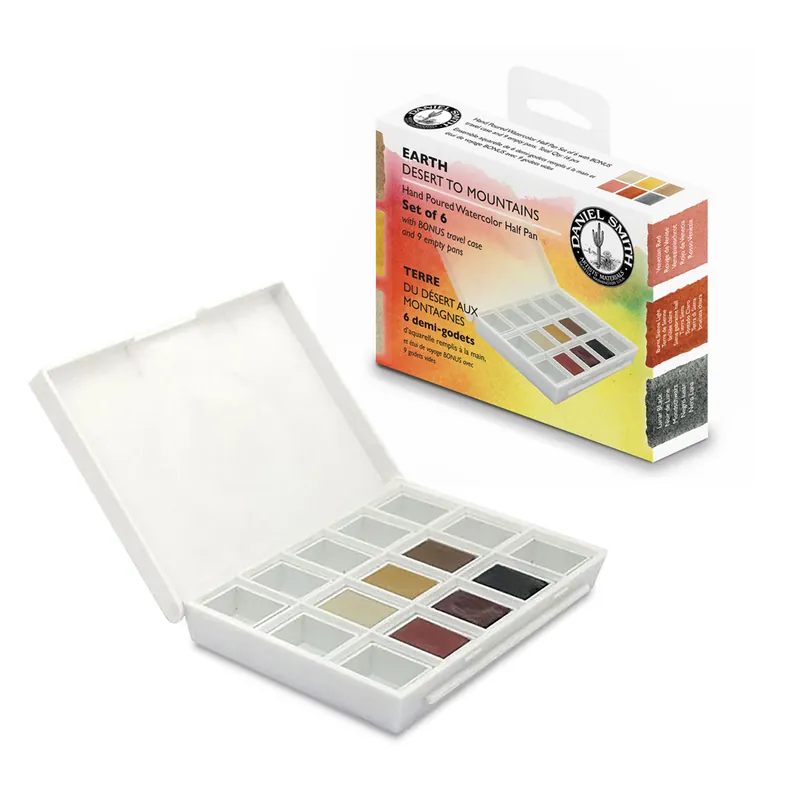 Premium Daniel Smith extra fine watercolors – napjes set earth