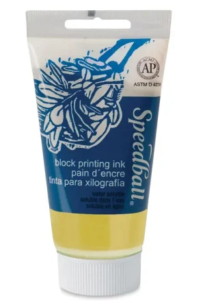 Gecertificeerd Speedball block printing ink 75ml – 3505 yellow