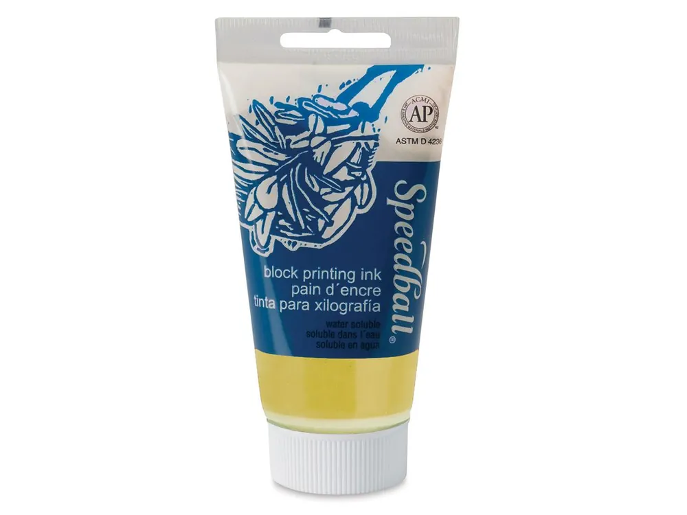Gecertificeerd Speedball block printing ink 75ml – 3505 yellow