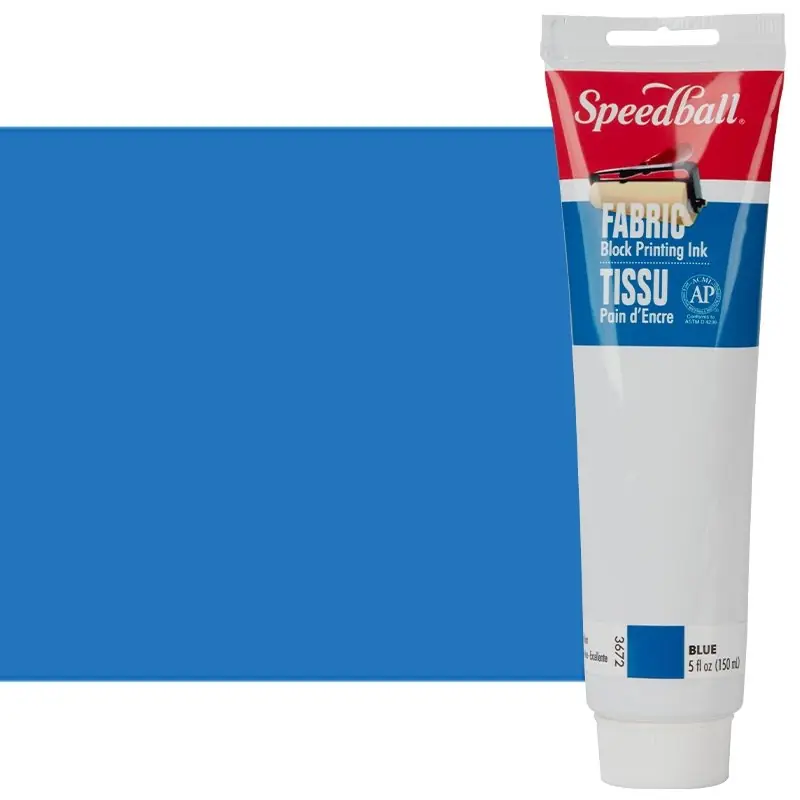 Speedball textiel block printing ink 148ml – 3672 blauw Beperkte Voorraad