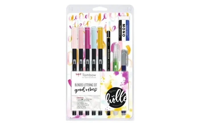 Gereduceerde Prijs Tombow dual brush pen – blended lettering set good times