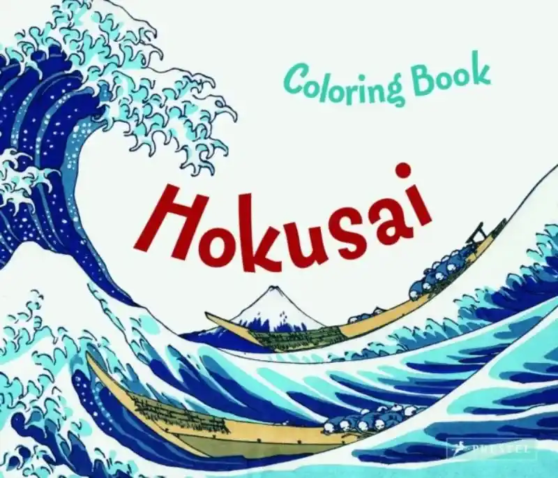 Coloring Book Hokusai Hoge Kwaliteit