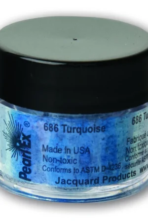 Snelle Levering Jacquard pearl ex 3gr – 686 turquoise