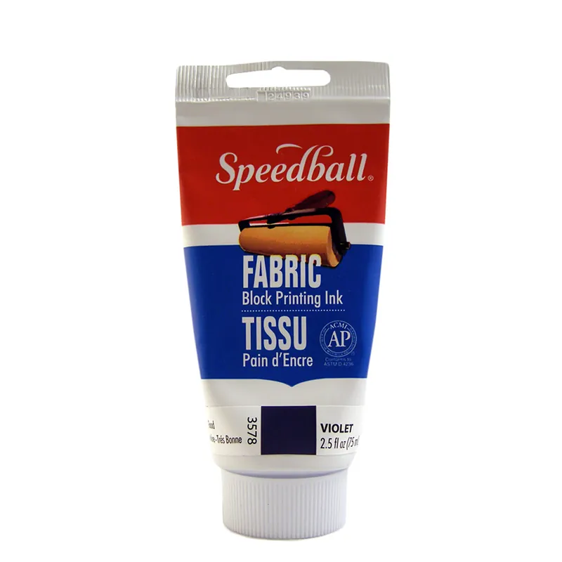 Premium Speedball textiel block printing ink 75ml – 3678 violet