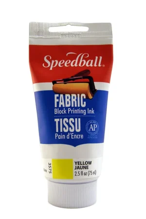 Beperkte Voorraad Speedball textiel block printing ink 75ml – 3575 geel