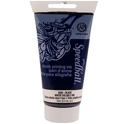 Speedball block printing ink 75ml – 3500 black Betrouwbaar
