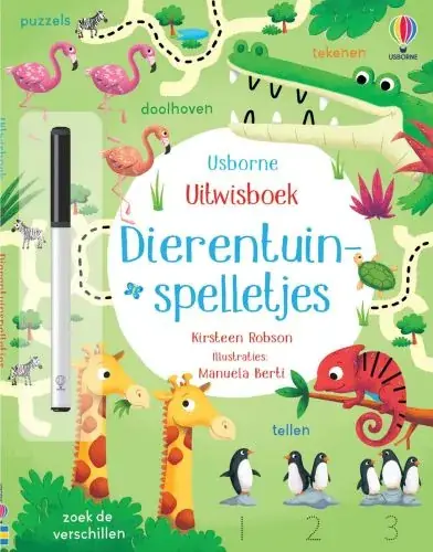 Premium Uitwisboek Dierentuinspelletjes