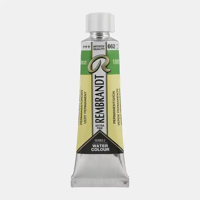 Rembrandt aquarelverf 10ml S2 – 662 permanentgroen Populair