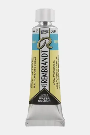 Gecertificeerd Rembrandt aquarelverf 10ml S3 – 586 kobalt turkooisblauw