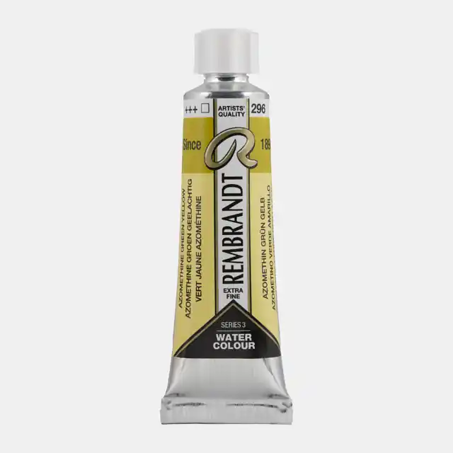 Uitverkoop Rembrandt aquarelverf 10ml S3 – 296 azomethine groen geelachtig
