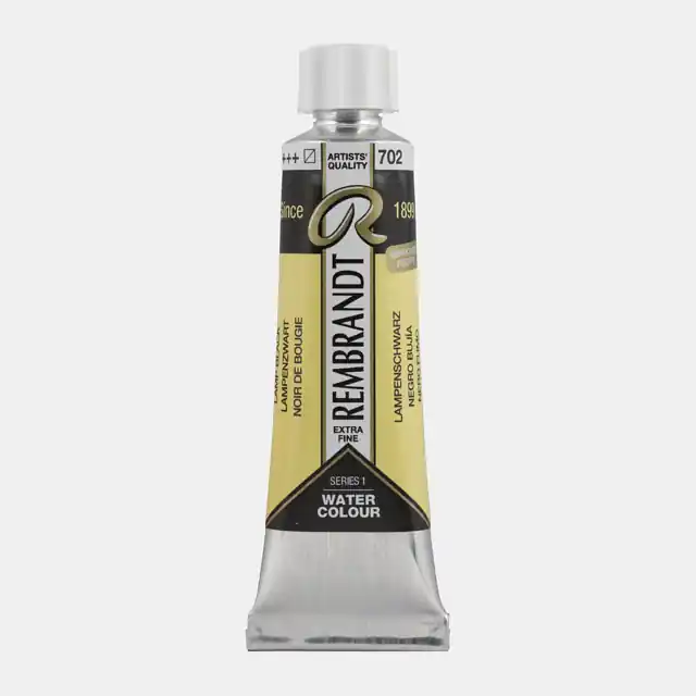 Fabrieksprijs Rembrandt aquarelverf 10ml S1 – 702 lampenzwart