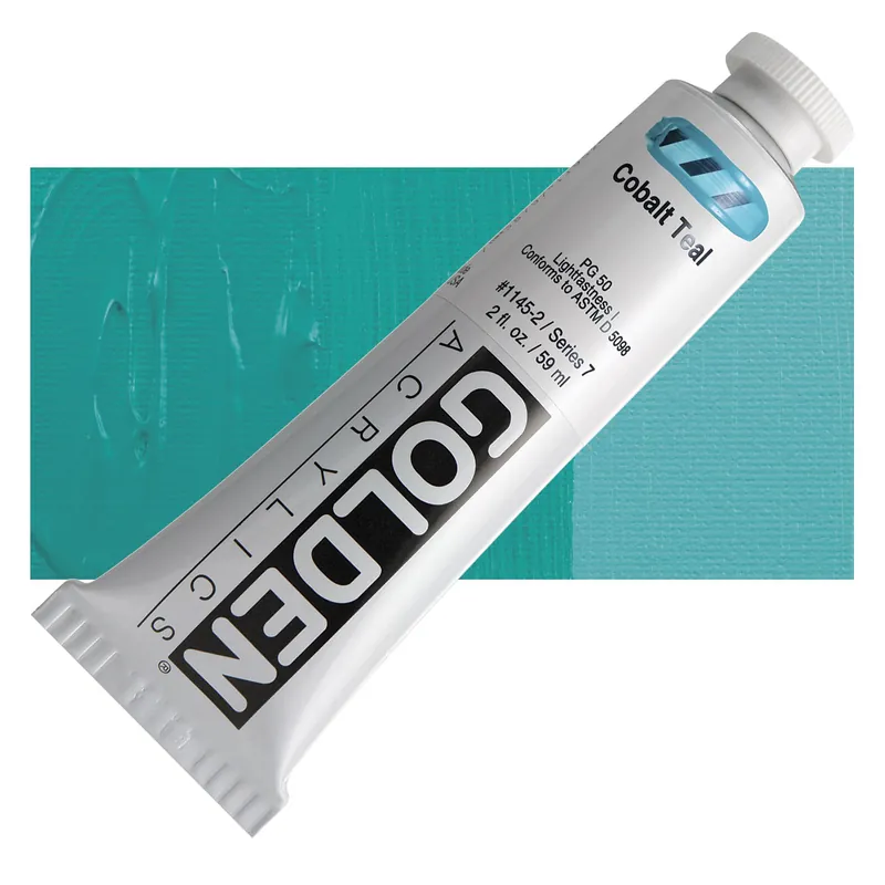 Golden heavy body acryl 60ml – S7 – 1145 cobalt teal Laatste Versie