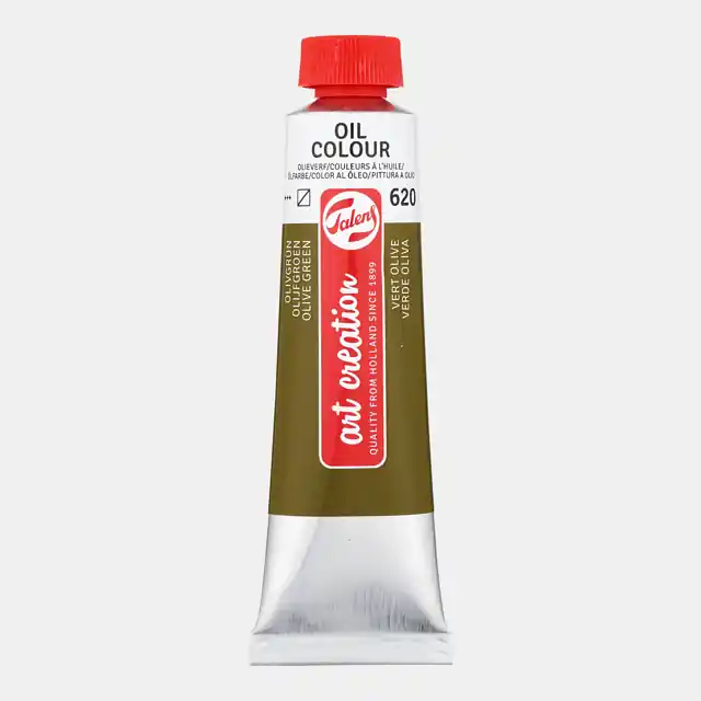Direct Beschikbaar ArtCreation olieverf 40ml – 620 olijfgroen