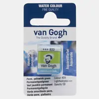Van Gogh aquarelverf 1/2 napje 633 permanentgeelgroen Op = Op