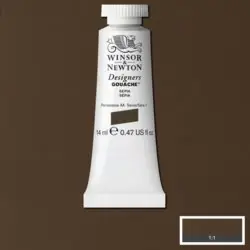Winsor & Newton designers gouache S1 – 609 sepia Snelle Levering