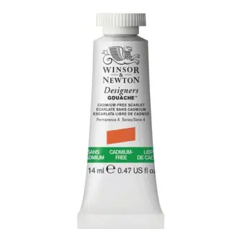 Winsor & Newton designers gouache S4 – 903 cadmium free scarlet Gereduceerde Prijs