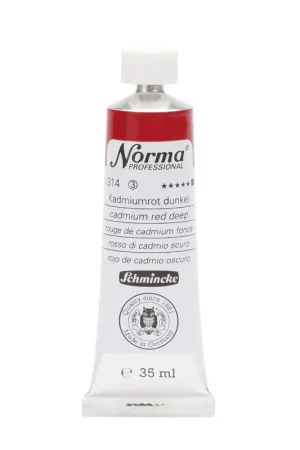 Schmincke Norma olieverf 35ml – 314 cadmium red deep Finale Uitverkoop