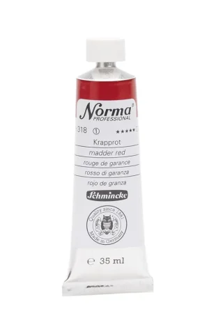 Gratis Retour Schmincke Norma olieverf 35ml – 318 madder red