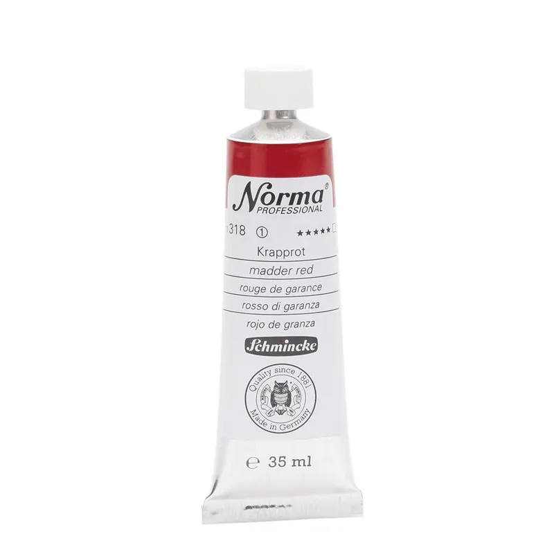 Gratis Retour Schmincke Norma olieverf 35ml – 318 madder red