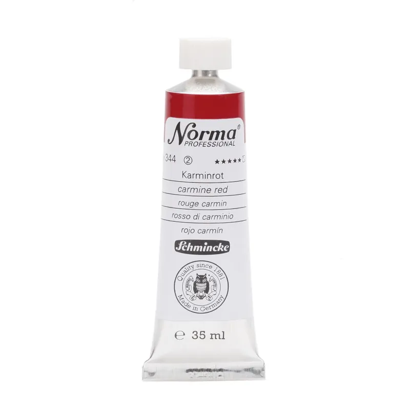 Actieprijs Schmincke Norma olieverf 35ml – 344 carmine red
