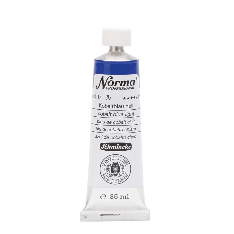 Schmincke Norma olieverf 35ml – 410 cobalt blue light Op = Op