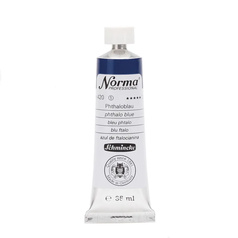 Schmincke Norma olieverf 35ml – 420 phthalo blue Dagaanbieding
