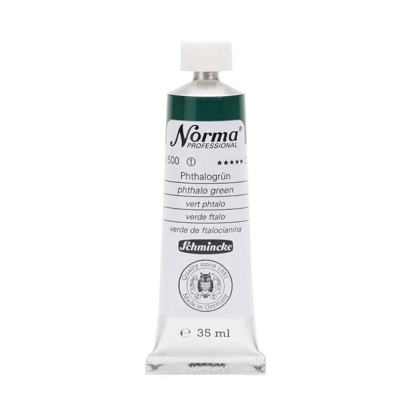 Schmincke Norma olieverf 35ml – 500 phthalo green Flitsaanbieding