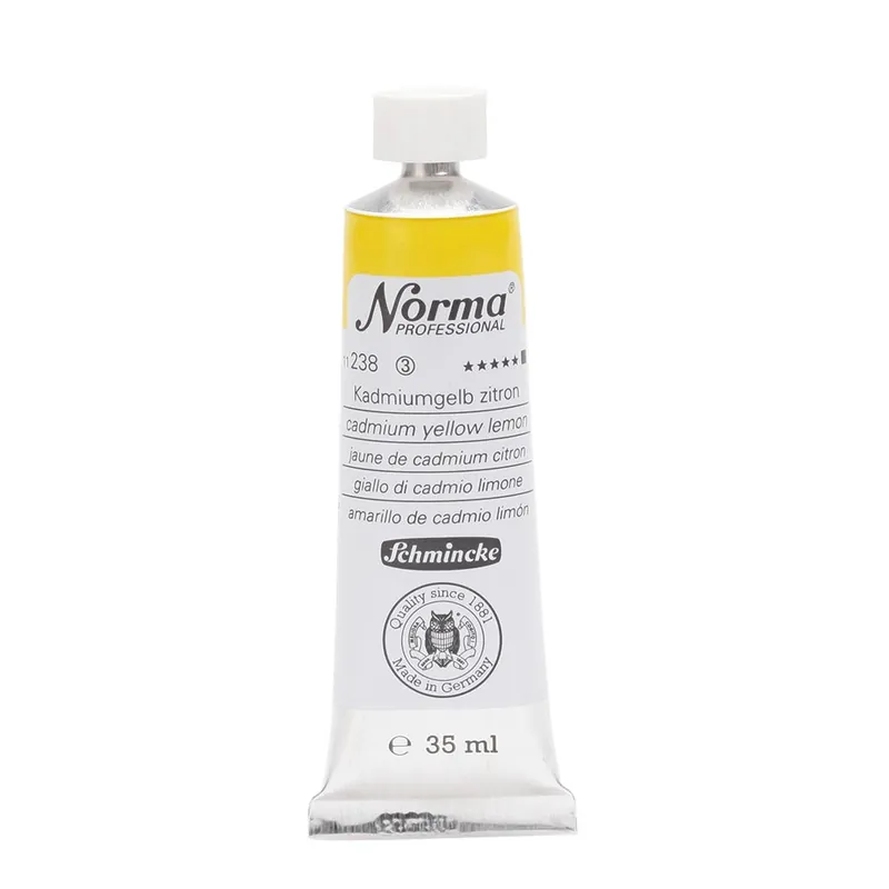 Finale Uitverkoop Schmincke Norma olieverf 35ml – 238 cadmium yellow lemon