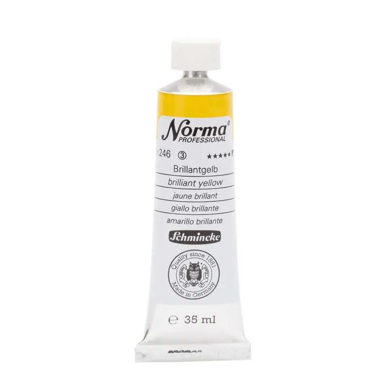Schmincke Norma olieverf 35ml – 246 brilliant yellow Tijdelijk Beschikbaar